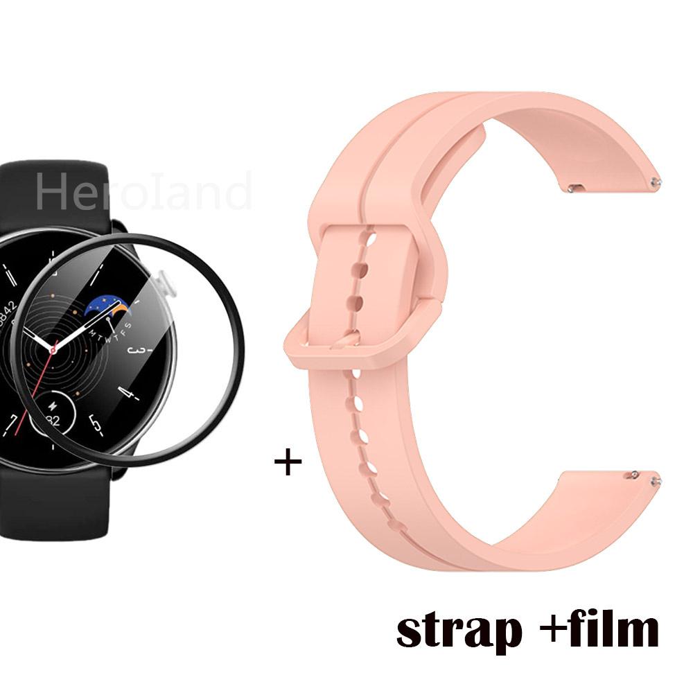 22mm 20mm WatchStrap Band For Huami Amazfit GTR Mini Strap Bracelet Silicone Wristband for Amazfit Gts 4 Mini Bip 3 WatchBand