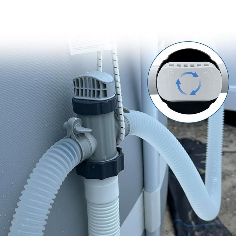 Pool Hose Plunger Valved Kit Filter Maintenance Water Control Above Ground Pool Pump for 26301T 26323CA 26331CA 26341W