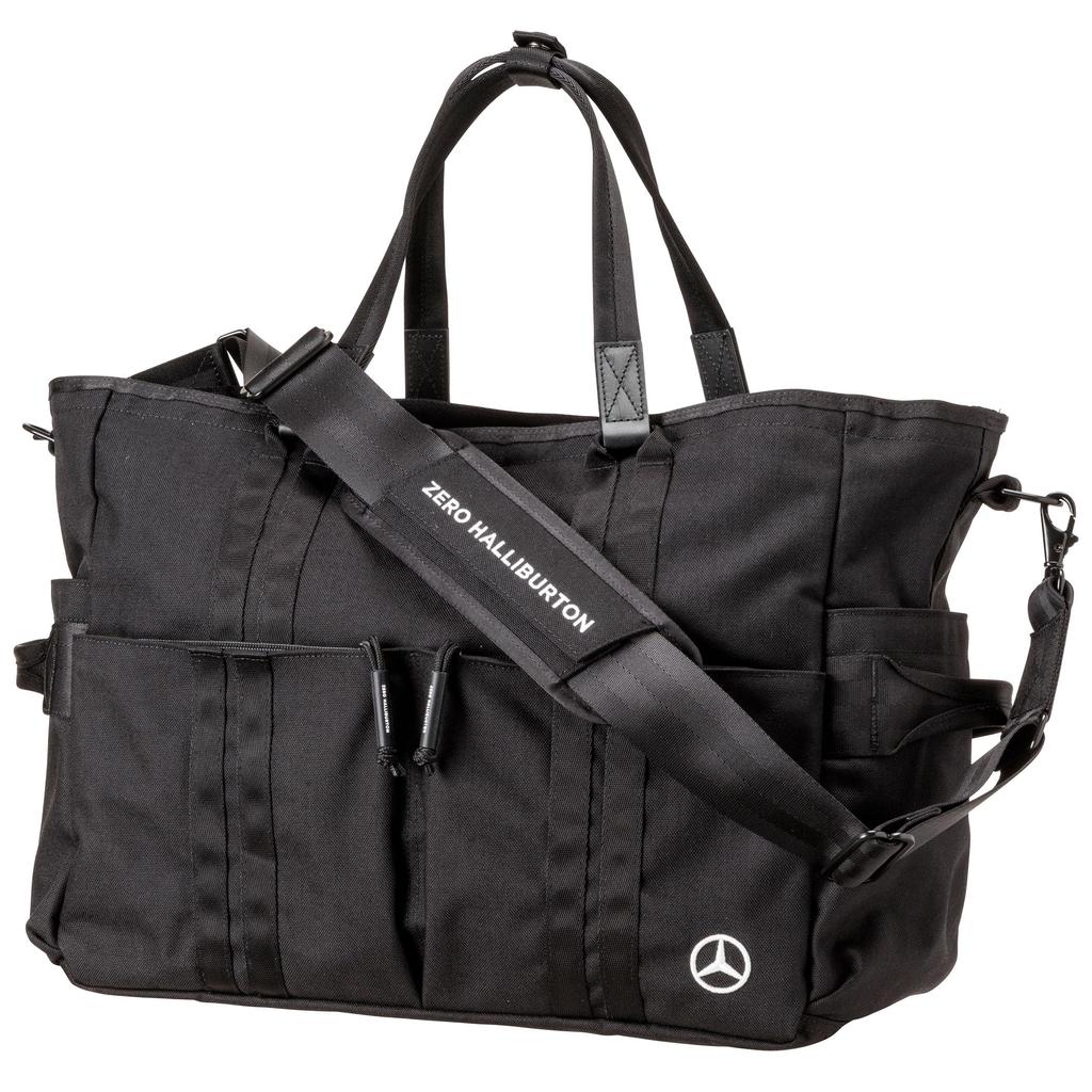 [Mercedes-Benz Collection] Genuine Mercedes-Benz x ZERO HALLIBURTON Tote Boston Bag, Black