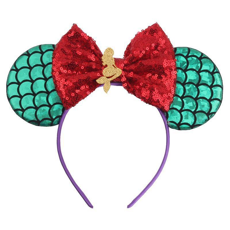 Blingy Minnie Mouse Headbands With Sparkling Glitter For Girls