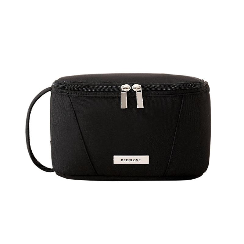 Sac à Maquillage Multifonctionnel Multi-poches Grande Capacité Fermeture Éclair Sac de Rangement Cosmétique Imperméable Carré Trousse de Toilette Organisateur