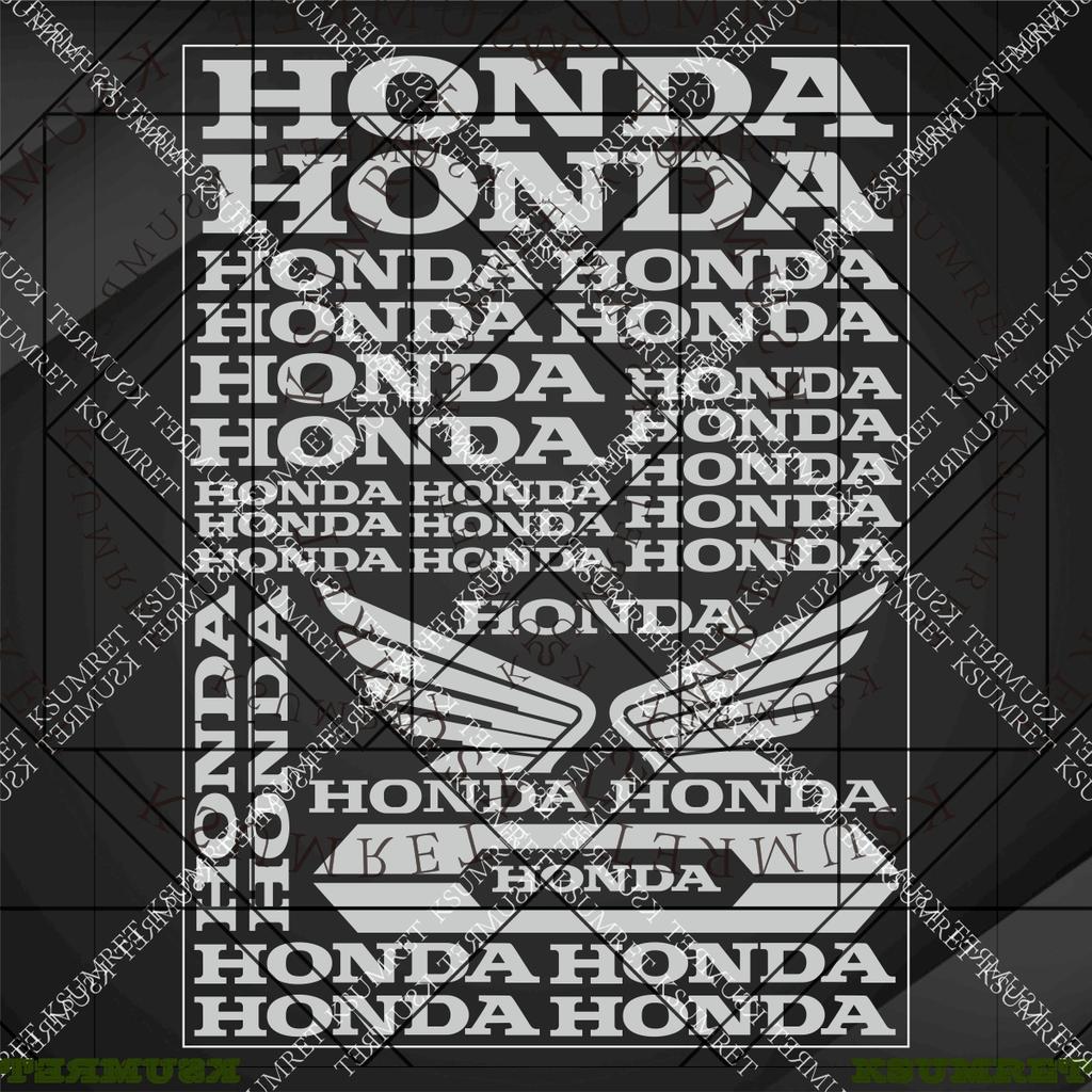 Vinyl Honda Motorcycle Sticker Helmet Logo Decals