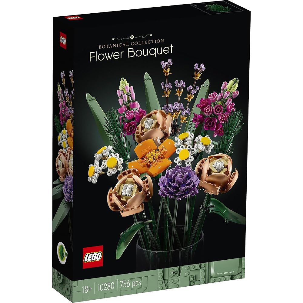 LEGO Botanical Flower Bouquet Building Set Decorative Toy Gift for Men and Women Home Decor 10280