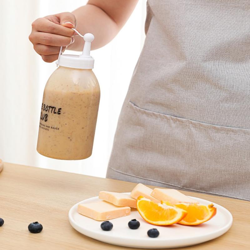 350/650 Ml Plastic Squeeze Bottles Condiments Dispenser Ketchup Mustard Sauce And Seasoning Bottle Kitchen Utensils