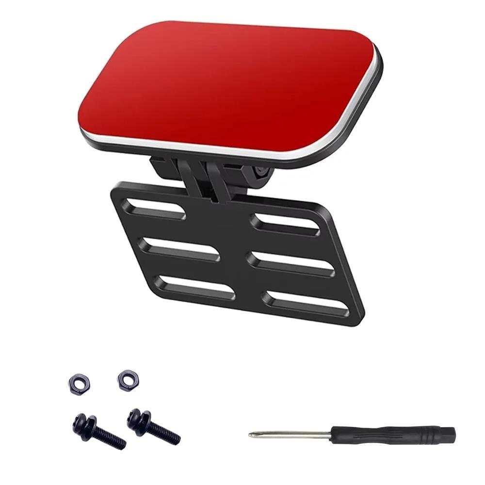 ABS Rear Camera Mount Black Red Reverse Camera Holder Durable Backup Camera Mount Universal A (Black Screws)