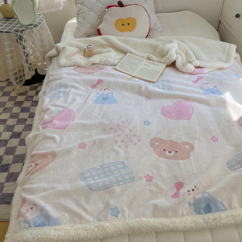 OEING Cartoon Dickes Lammfell Kinderdecke