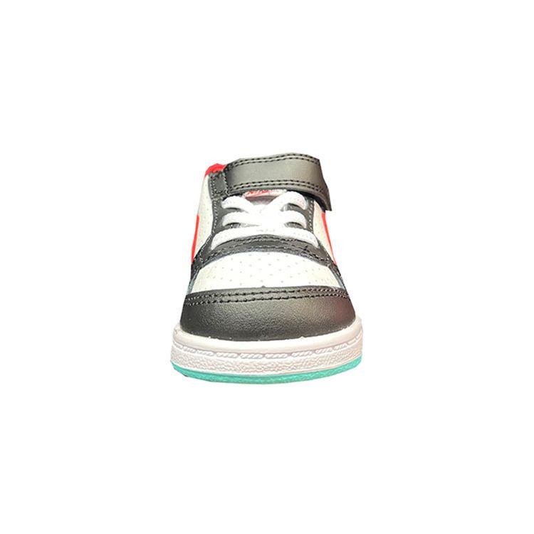 Nike Court Borough Leather Casual Comfortable Low Top Sneakers Baby Sneakers White Black Red DQ5356-161
