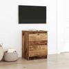 TV Stand Rustic Wood Look 40 X 35 X 54 Cm Engineered Wood