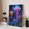 Jellyfish DIY Diamond Art Painting Kit with Shiny Resin Diamonds for Adults Relaxing Craft Wall Decor and Handmade Gift Idea Set Decor
