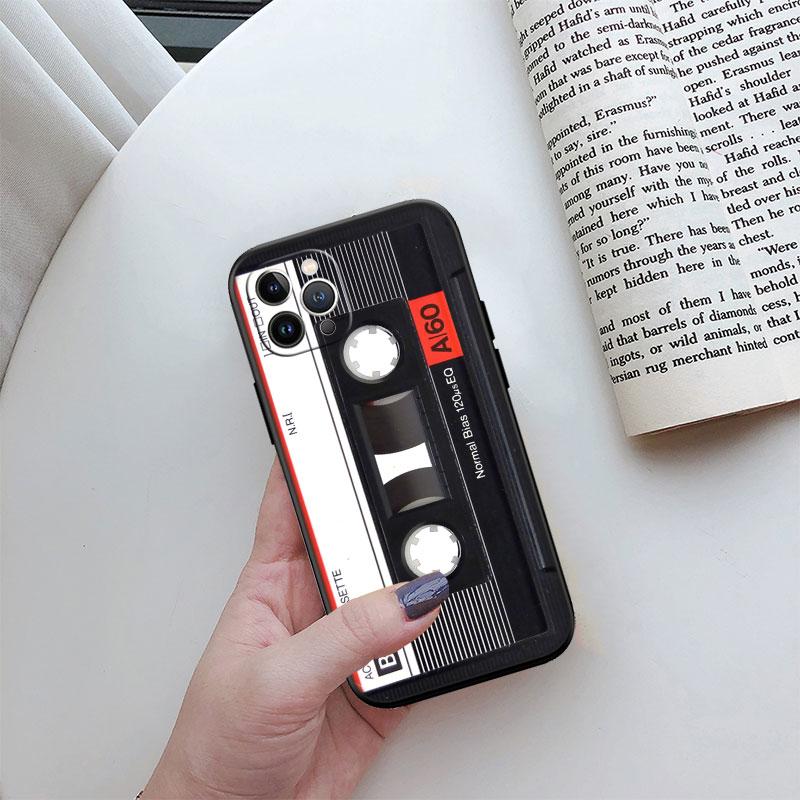 Vintage Boombox Tape Phone Case for Samsung Galaxy A52S A53 A55 A56 A70 A71 A72 A73 F06 F16 F56 S10e S10 S10+ Plus