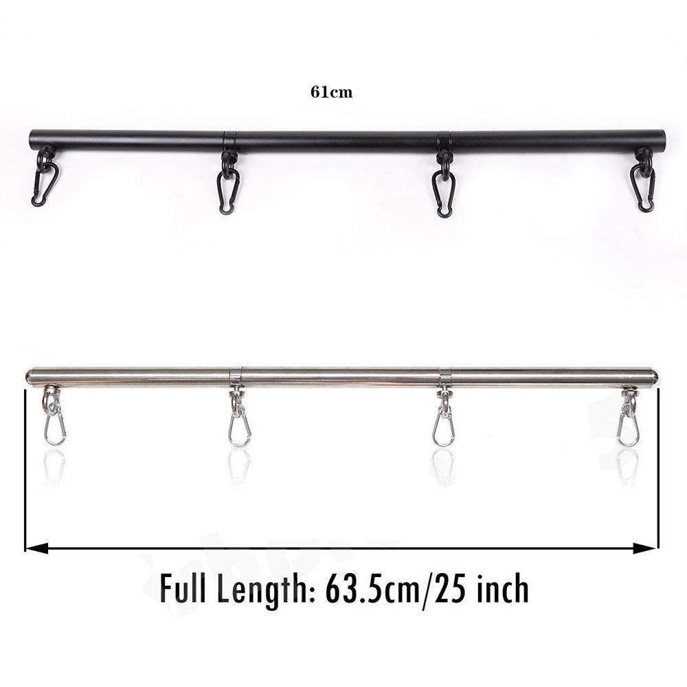 Stainless Steel Adjustable Open Leg Bar Handcuffs Ankle Cuffs Lockable Bondage Set Sex Slave Restraints Dog Collar Sex Toys