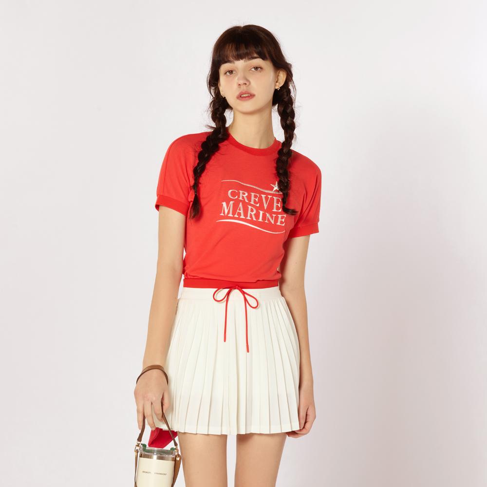 Crive Nine Signature Cooling Round Tee Re Red/S