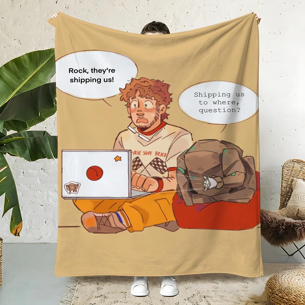 Book P-Project Hail Mary Throw  Flannel Throw Blanket,Bed Home Office Nap Blanket Travel,Camping,Picnic Blanket Soft Decor 75x90cm