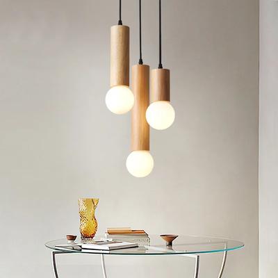 Nordic Pendelleuchte aus Holz, einfache dekorative Hängelampe für Zuhause, Wohnzimmer, Schlafzimmer, Nachttisch, Arbeitszimmer, Innenbeleuchtung