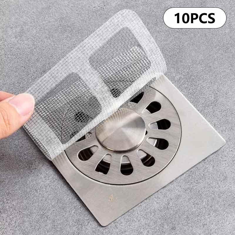 

10/30/50PC Disposable Hair Drain Catcher Mesh Filter Sticker for Shower Sink Bathroom Kitchen Floor Drain Anti Clogging Strainer