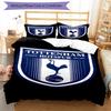 Tottenham Hotspur F.C Design Printed Pattern Duvet Cover Set – Includes 1 Duvet Cover and 2 Matching Pillowcases Bedroom Decor Christmas Gifts