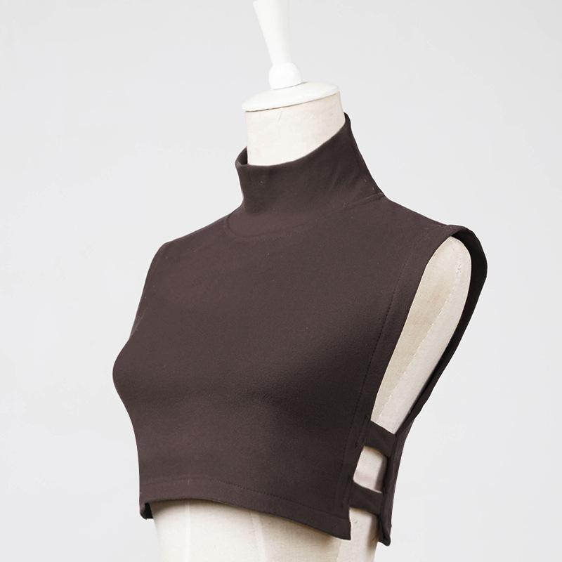 

Fu Daiyi 002 универсальная поддельная бархатная рубашка с высоким воротником, теплая, темпераментная рубашка, однотонный поддельный воротник для матери