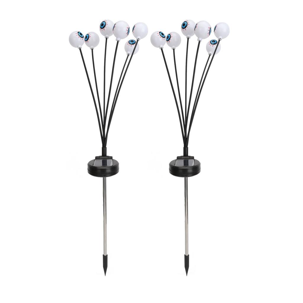 Scary Solar Eyeballs Light IP65 Waterproof Flexible Light Poles Decorative Lamp for Halloween Party