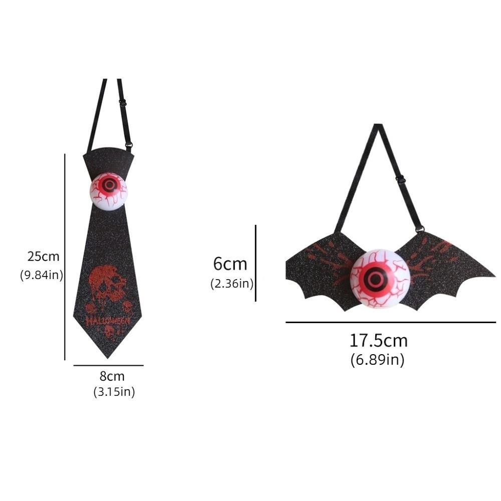 Adjustable Straps Gold Dust Bat Bow Tie Spooky Halloween Tie Props  Themed Events