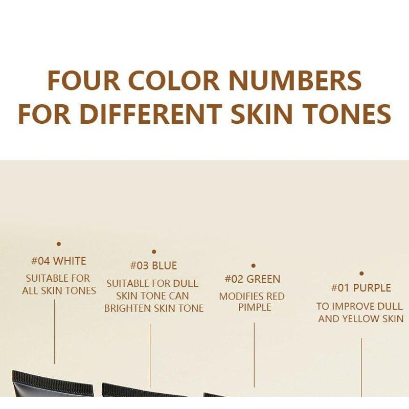 Pudaier - Refreshing Protective & Corrective Tinted Primer - 4 Colors