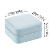 Tragbare Schmuckaufbewahrungsbox Reise-Schmuckorganizer-Etui Lederaufbewahrung Ohrringe Halskette Ring Schmuckdisplay