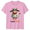Mooo I Means Boooo TShirt Spooky Cow Halloween Gift For Him And Her