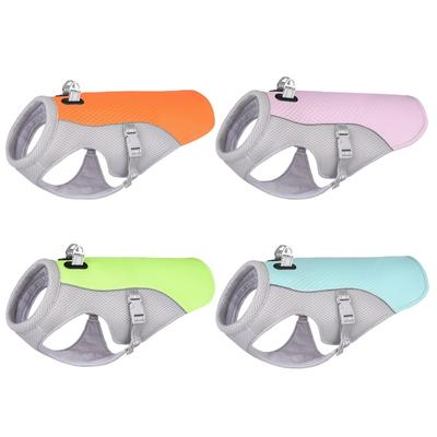 Pet Dog Cooling Vest Harness Dog Summer Clothes Harness Adjustable Dog Reflective Quick-Dry Mesh Vest for UV-Protections