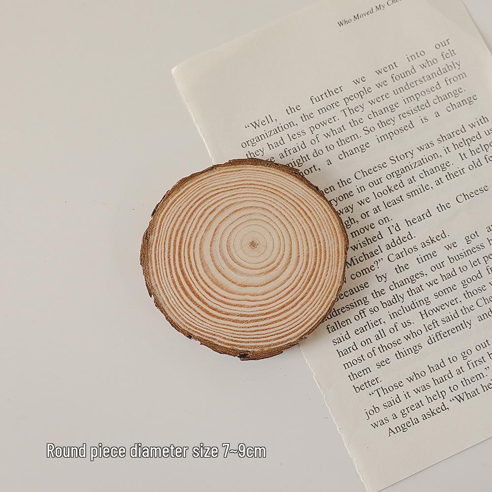 

Минималистичная деревянная подставка для ароматерапевтических свечей - Круглая декоративная основа