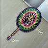 Vietnam Imports Hand Woven Seaweed Fan Oval Dopamine Daily Ins Style African Element Decoration Homestay Summer