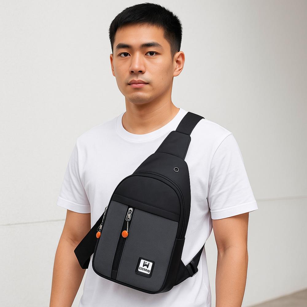 Oxford Cloth Outdoor Waist Bag Multipocket Sports Walking Bag Zipper Men's Chest Bag Motorcycle