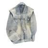 Men's Fashion American Denim Jacket Women's Spring and Autumn New Loose Casual Versatile Jacket Top Ins