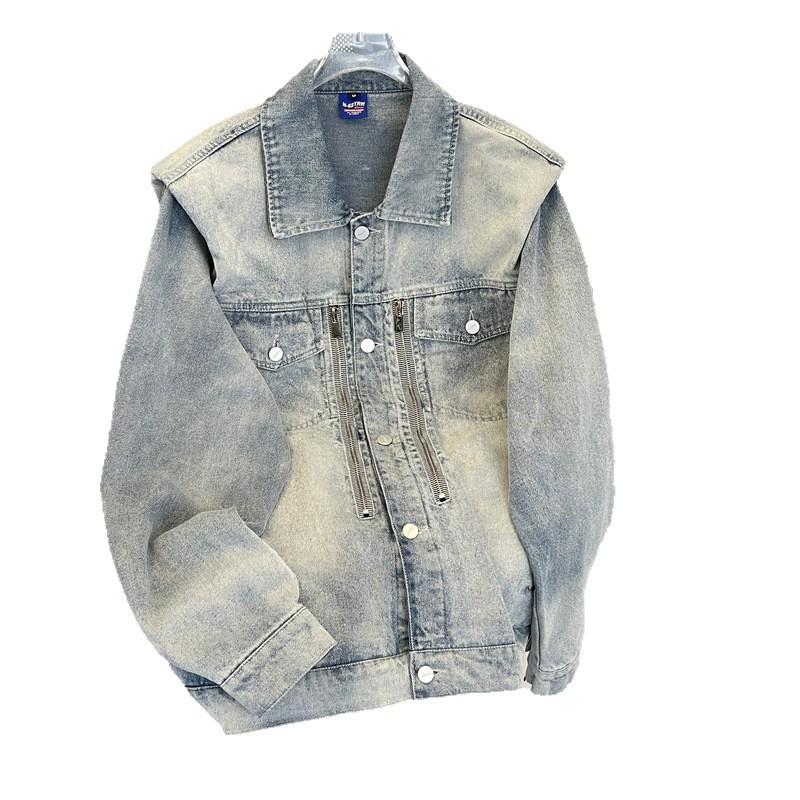 Men's Fashion American Denim Jacket Women's Spring and Autumn New Loose Casual Versatile Jacket Top Ins