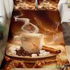 Coffee Duvet Cover Queen King Cartoon Coffee Drink Cup Print Bedding Set Coffee Lover Comforter Cover Modern Brown Quilt Cover