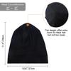 Silky Satin Lined Bonnet Sleep Cap - Adjustable Stay on All Night Hair Wrap Cover Slouchy Beanie for Curly Protection Women and