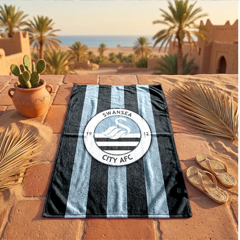 Swansea City Thema Strandtuch Weich Schnell?Trockenes Handtuch für den Sommerstrandurlaub beim Schwimmen