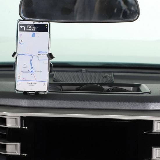 Dash Tray Mount Phone Holder with Storage Box For Toyota Tundra -24