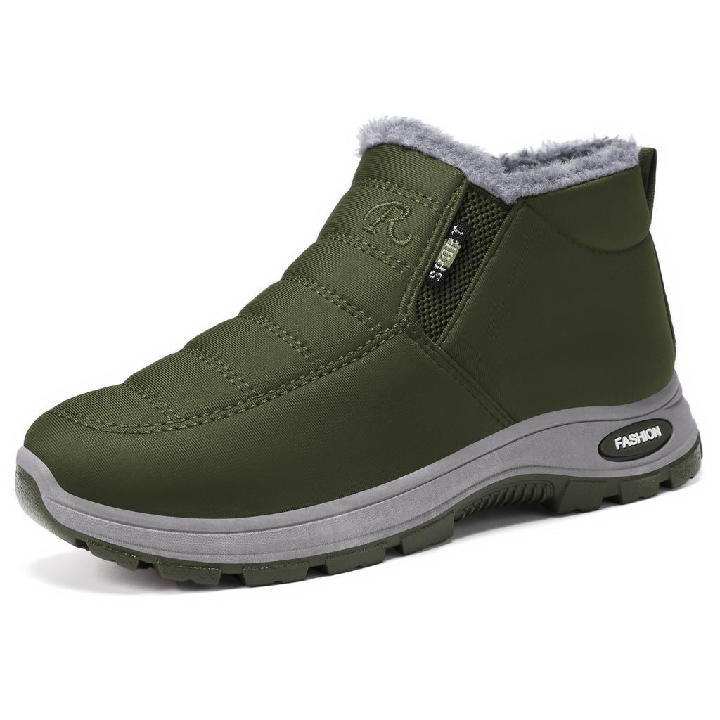 Baumwollschuhe Damen Übergröße Damenstiefel Kältefest und warm Mittelhohe Baumwollstiefel Aufgeplüscht Verdickte Schneestiefel High-Top Damenschuhe