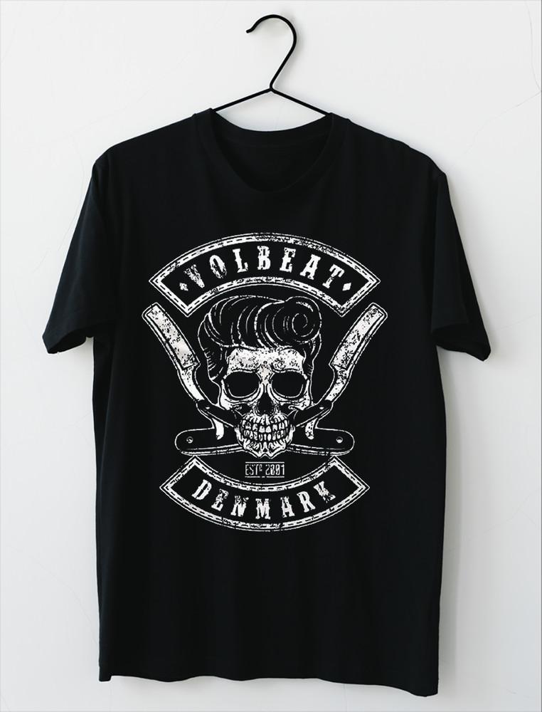 NEW Volbeat Denmark Band Short Sleeve Black All Size  OM235 Unisex T-Shirt S
