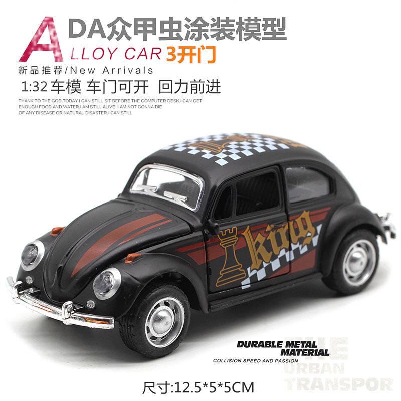 AABLA1 1:32 Volkswagen Beetle Car Model Alloy Car Classic Toys Diecasts Model Vehicles Collection Children Toy Gifts