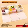 Large 4-Compartment Display Box for Condiments & Toppings (Set of 3)