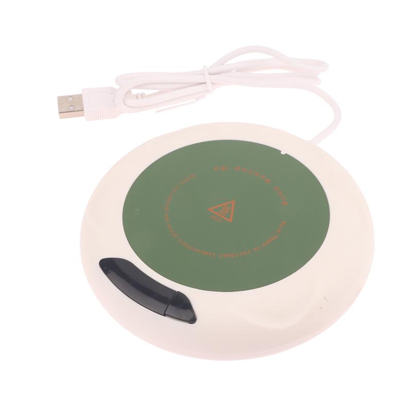 

Подогреватель для чашек USB, подставка для подогрева кружек для кофе, 3 температурных режима, термостатическая пластина, подогреватель для молока, чая и воды, подогреватель для чашек белый