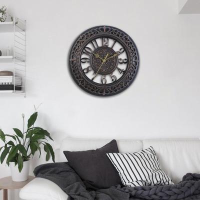 12 Inch Modern Wall Clock Silent Non Ticking Battery Operated Decorative Round for Living