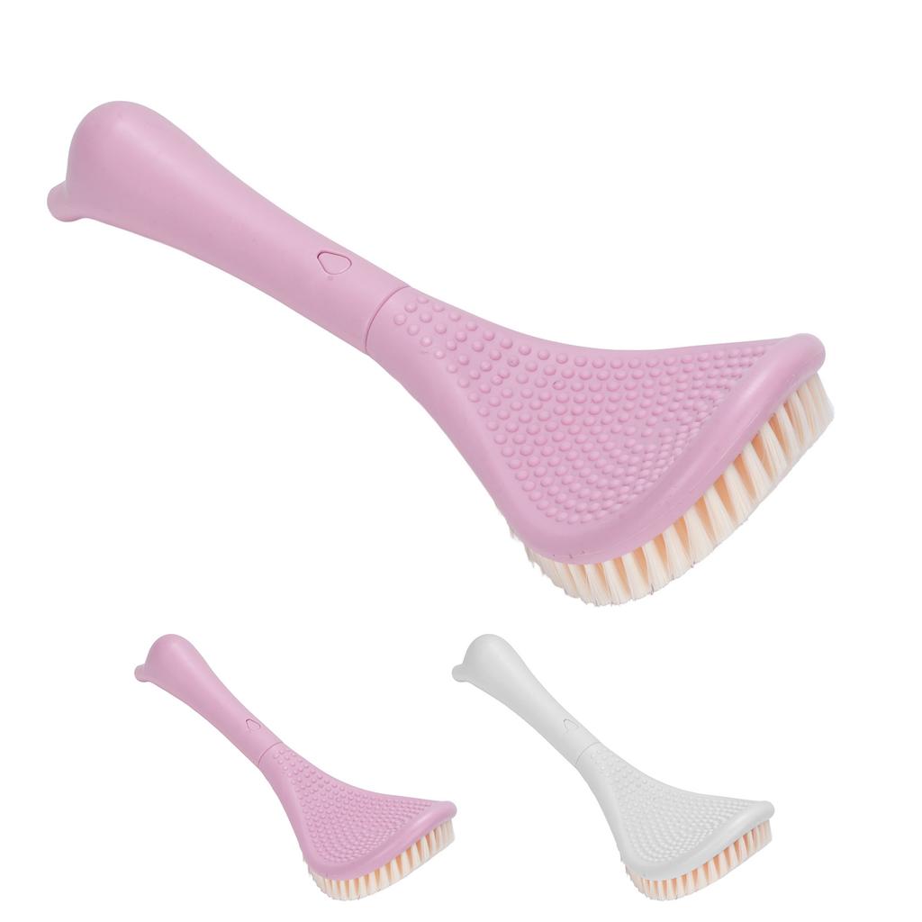 Foot Scrubber Brush for Shower Long Handle Curved Head 3 Lengths Multipurpose Foot Cleaning Brush