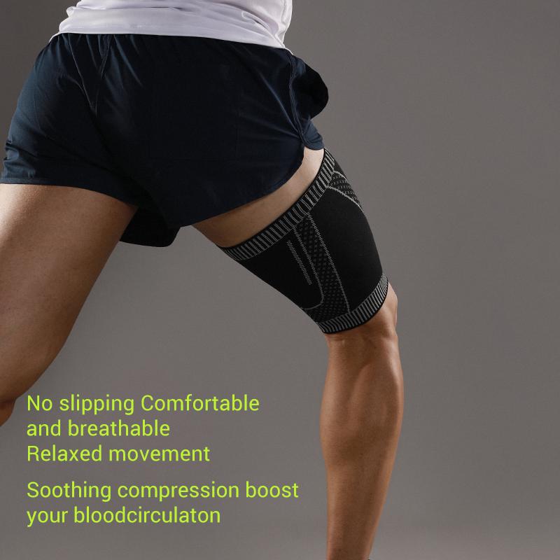 Durable And Safe 1 Piece Elastic Non-Slip Breathable Thigh Support Sleeve