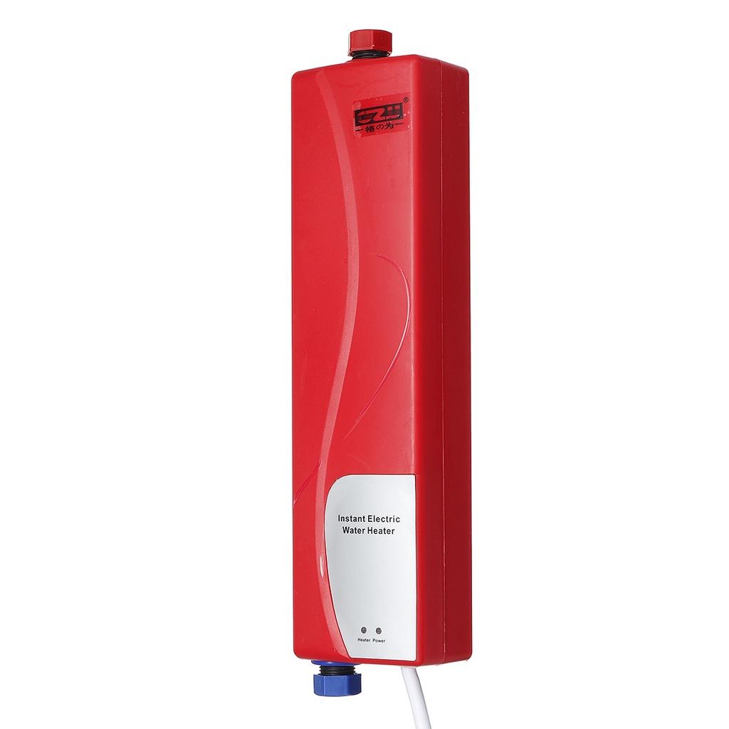 3000W Electric Water Heater Mini Tankless Instantaneous Water Heater Kitchen Bathroom Shower Hot Water Fast Heating