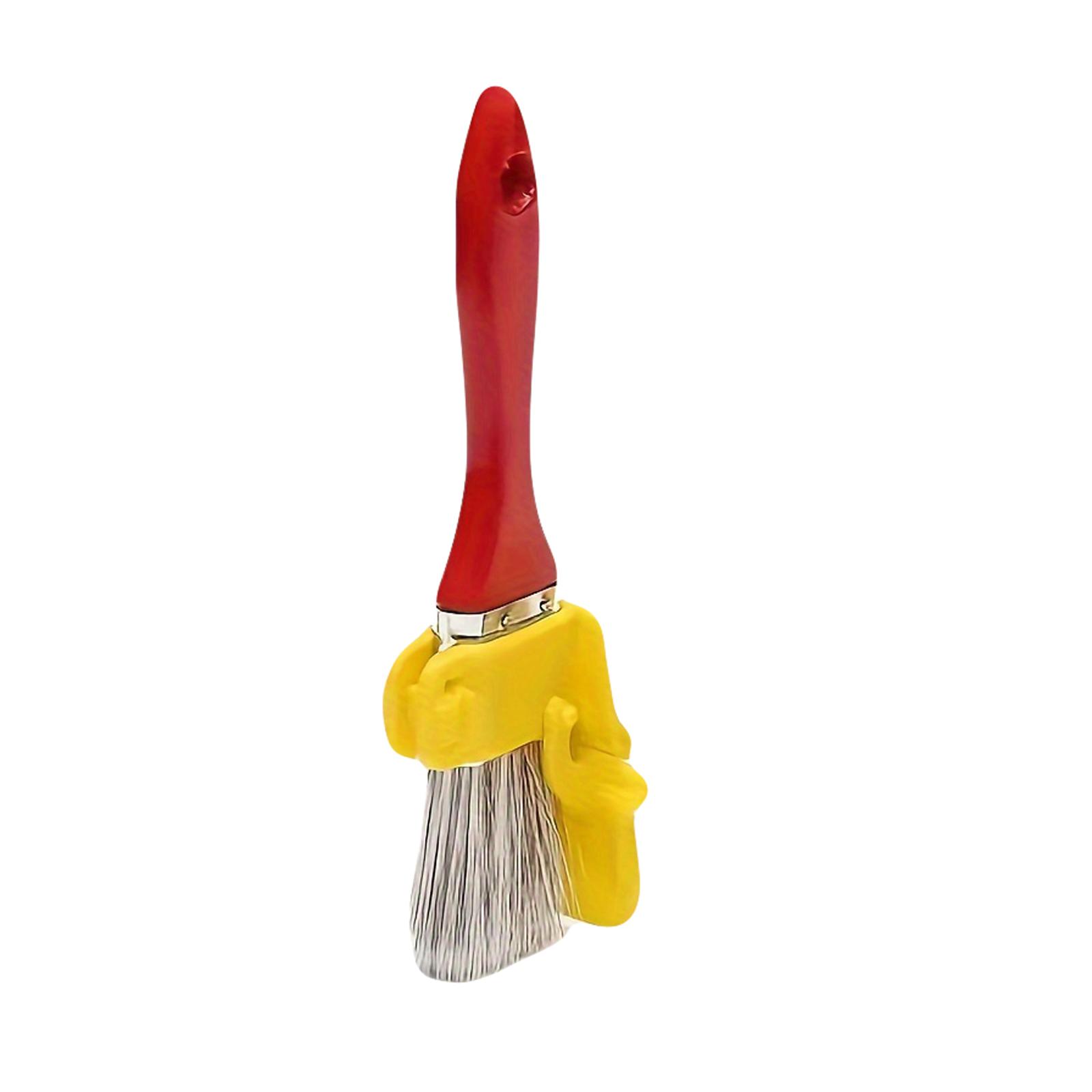 

Handheld Paint Edger Roller Brush Kit - Red and Yellow, Synthetic Bristles for Indoor One Size красный