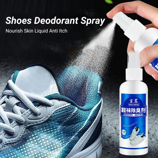 100ml Wygodny Dezodorant w Sprayu do Butów Odżywiający Skórę Płynny Przeciw Swędzeniu Przenośny Spray do Butów i Stóp na Co Dzień