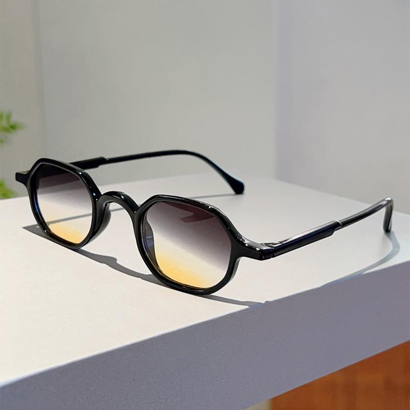 Vintage Oval Sunglasses Men Fashion Multi-color Outdoor Shades Women Trendy Retro Korean Style Casual Decor Sun Glasses