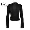 Solid Color Lace Print Blouse Women's Long Sleeve Crop Top Sexy Deep V Neck Slim Fit Bell Sleeves Club Wear Casual Basic Low Cut Going Out Shirt