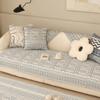 Bohemian Geometric Pattern Sofa Towel Anti Slip Wear-resistant Sofa Cushion Pillowcase  Dustproof Cotton and Linen Settee Cover
